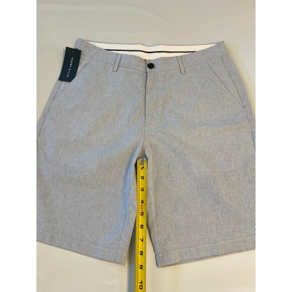NWT Perry Ellis Pinstripe Slim Fit Shorts Mens 32 9" Inseam Quiet Luxury Preppy - Picture 5 of 14